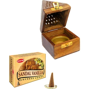 My Home Hediyelik Konik Tütsü Yakma Kutusu Sandal Vanilya Cones