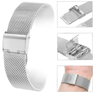 Ezgi Elektronik 22MM Saat Kordonu Çelik Hasır Silver    Örgü Kordon