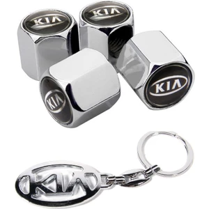 Kia Krom Renk Sibop Kapağı 4 Adet ve Krom Anahtarlık