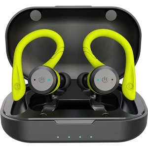 xPhone Store BE1032 Kulak Kancası Su Geçirmez Spor Tws Kablosuz Bluetooth Kulaklık-Sarı  (Yurt Dışından)