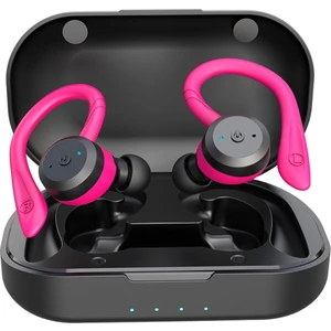 xPhone Store BE1032 Kulak Kancası Su Geçirmez Spor Tws Kablosuz Bluetooth Kulaklık-Gül Kırmızısı  (Yurt Dışından)