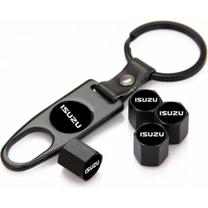 Isuzu Paslanmaz Çelik Sibop Kapağı ve Anahtarlık Seti