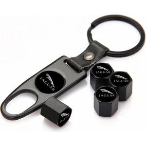 Jaguar Paslanmaz Çelik Sibop Kapağı ve Anahtarlık Seti