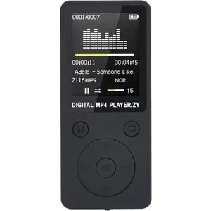 Mp4 Kayıpsız Ses Müzik Çalar Fm Kaydedici Walkman Player Siyah