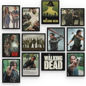 The Walking Dead 12 Parça Mdf Tablo
