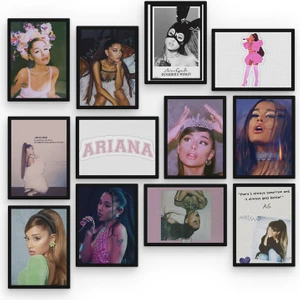 Ariana Grande 12 Parça Mdf Tablo