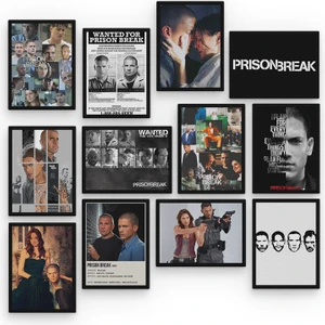 Prison Break 12 Parça Mdf Tablo