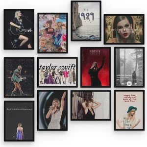 Taylor Swift 12 Parça Mdf Tablo