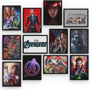 Avengers 12 Parça Mdf Tablo