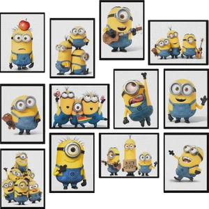 Minion 12 Parça Mdf Tablo