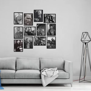 Atatürk 12 Parça Mdf Tablo