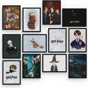 Harry Potter 12 Parça Mdf Tablo