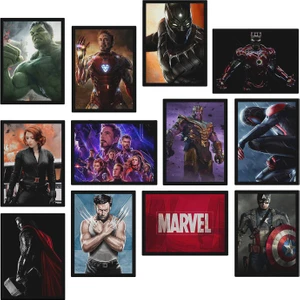 Marvel Series 12 Parça Mdf Tablo