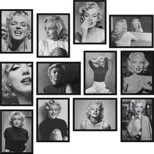 Marilyn Monroe 12 Parça Mdf Tablo