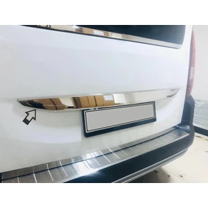 Citroen Berlingo 2019- Üzeri Uyumlu Krom Bagaj Çıtası Paslanmaz Çelik