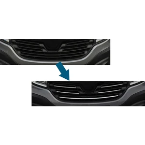 Renault Trafic 2015- Üzeri Uyumlu Krom Ön Panjur 5 Parça Paslanmaz Çelik