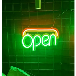 Open Neon Yazı - LED Neon Işık