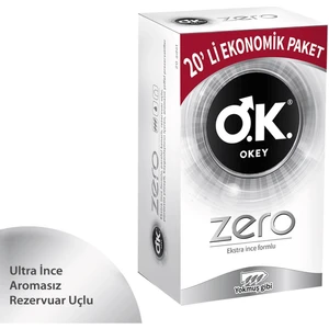 Zero Ekonomik Paket Prezervatif 20 Adet Prezervatif