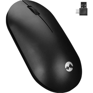 SMW-399 Şarj Edilebilir Süper Sessiz Kablosuz Mouse - Siyah