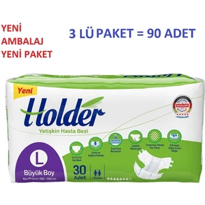 Belbantlı Hasta Bezi Large (Büyük Boy) 3 Lü Paket 90 Adet