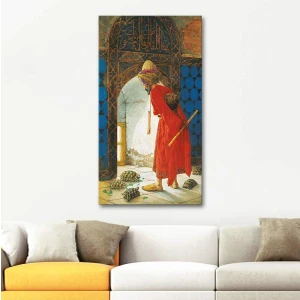 VeraStore Osman Hamdi Bey Kaplumbağa Terbiyecisi Kanvas Tablo