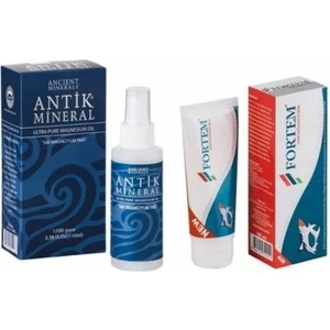 Antik Mineral Magnezyum Yağı 110 ml + Fortem Köpekbalığı Kıkırdağı Masaj Kremi 100 ml
