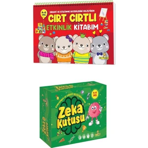 Cırt Cırtlı 4-6 Yaş 2' Li Set ( 4-6 Yaş Zeka Kutusu / 4-6 Yaş Etkinlik Kitabım ) (Ciltli)