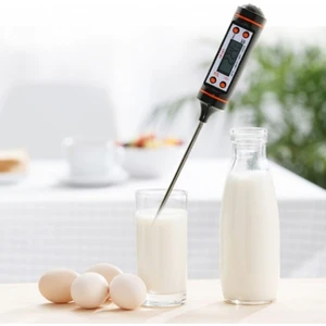 Dijital LCD Gıda Yemek Yem Mama Süt Termometresi Batırmalı Mutfak Termometresi Sıcaklık Ölçer_kopya