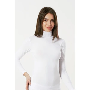 Uzun Kollu Balıkçı Yaka Body Beyaz MB1036-BY