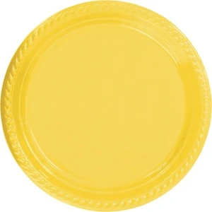 Aeon Store Sarı Plastik Tabak 22 cm 25LI