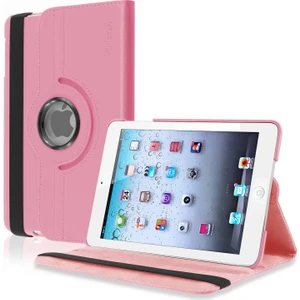 Apple iPad Air Kılıf Dönebilen 360 Derece Ayarlanabilir Kılıf - Pembe
