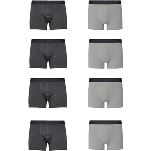 John Lion Erkek 8' Li Premium Gri-Füme Likralı Boxer