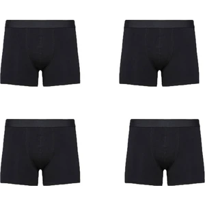 John Lion Erkek Premium Likralı 4'lü Boxer Siyah