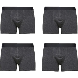 John Lion Erkek Premium Likralı 4'lü Boxer Füme