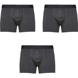John Lion Erkek Premium Likralı 3'lü Boxer Füme
