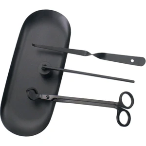 F Fityle 4 Adet Mum Snuffer Set Mum Aksesuarları Makas + Kapak + Kanca + Tepsi (Yurt Dışından)