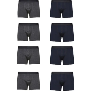 John Lion Erkek 8' Li Premium Füme-Lacivert Likralı Boxer