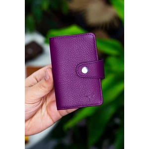 Adanus Kartlık Hakiki Deri Erkekler İçin RFID Engelleyici 11 cm Küçük Boy
