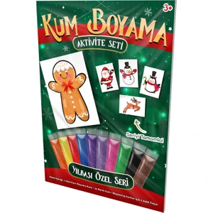 Kumbo Kum Boyama Sevimli Yılbaşı Kurabiyesi | Yılbaşı Özel Kum Boyama Aktivite Seti