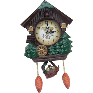 F Fityle 1 Adet Vintage Guguklu Saat Orman Kuvars Salıncak Duvar Çalar Saat (Yurt Dışından)