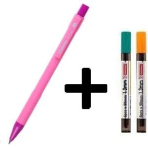 1.3 mm Kalem Ucu 2'li + Mikro MP-620 Versatil Kalem Seti Pembe