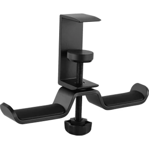 Metal Pc Gaming Kulaklık Da Masa Kancası Tutucu Altında Çift Kulaklık Standı Sağlam Siyah (Yurt Dışından)