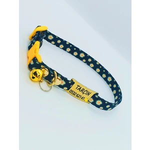 Pet Love Forever Papatya Desenli İsimli Kedi Tasması 13-20 cm S