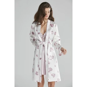 Pierre Cardin  Saten Emprime Gecelik & Sabahlık Takım  - 2406