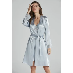 Pierre Cardin  Saten Dantelli Gecelik & Sabahlık Takım  - 4285