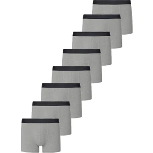 John Lion Erkek Premium Likralı 8'li Boxer Gri