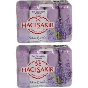 Hacı Şakir Güzellik Sabunu Lavanta 4X70GR x 2 Paket