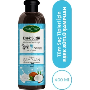Phytoflora Tuzsuz Eşek Sütü Ve Hindistan Cevizi Yağlı Bitkisel Şampuan 400 Ml