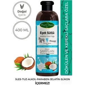 Phytoflora Tuzsuz Eşek Sütü Ve Hindistan Cevizi Yağlı Bitkisel Şampuan