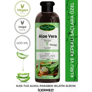 Tuzsuz Kuru ve Kepekli Saçlara Özel Aloe Vera ve Keratin Ilaveli Bitkisel Şampuan